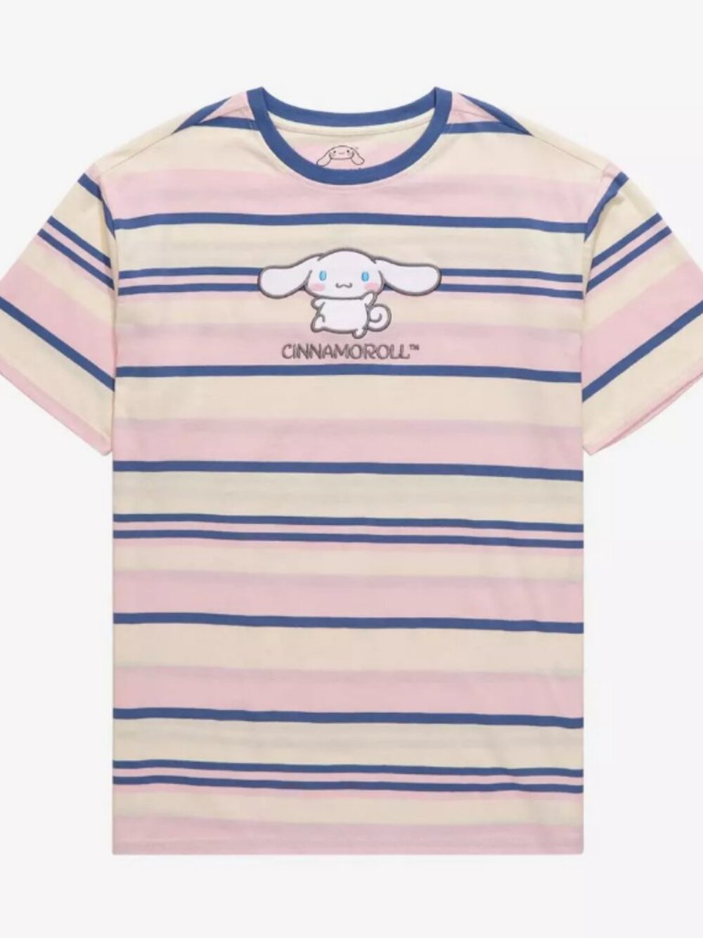 WOMENS SANRIO CINNAMOROLL PORTRAIT EMBROIDERED T-SHIRT IN SIZE XL